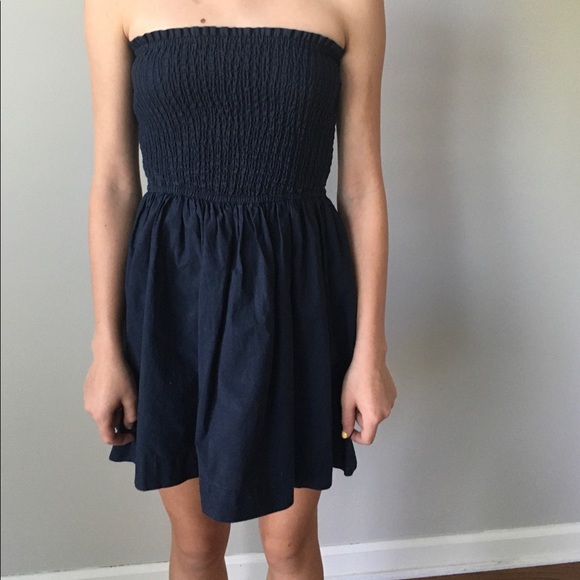 Hollister strapless dress/ navy blue - Picture 5 of 6